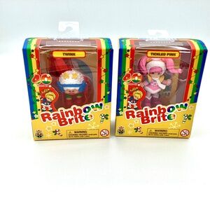 Rainbow Brite  40 Years Tickled Pink & Twink set of 2 New in original boxes.
